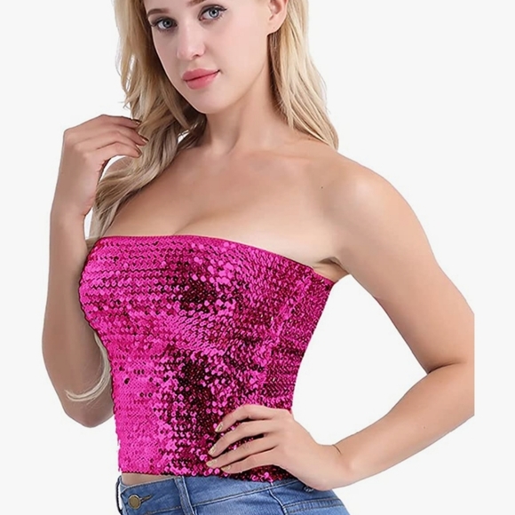 Sequin Pink Top - Picture 3 of 6